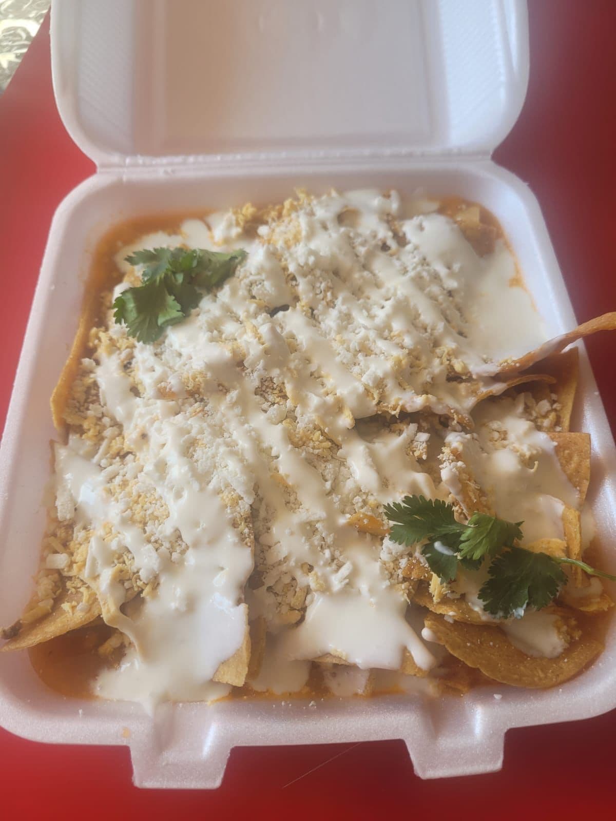 Chilakiles Chicos con Arrachera