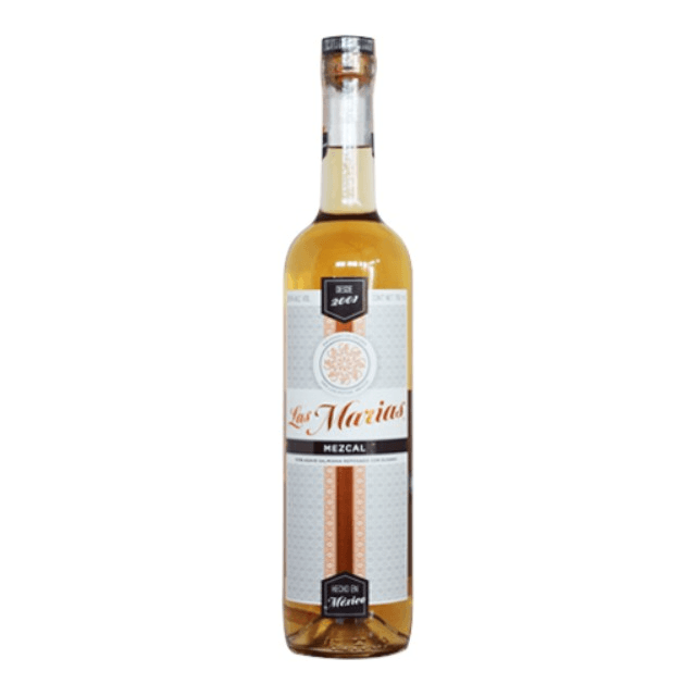 MEZCAL LAS MARIAS REPOSADO CON GUSANO NARANJA 750