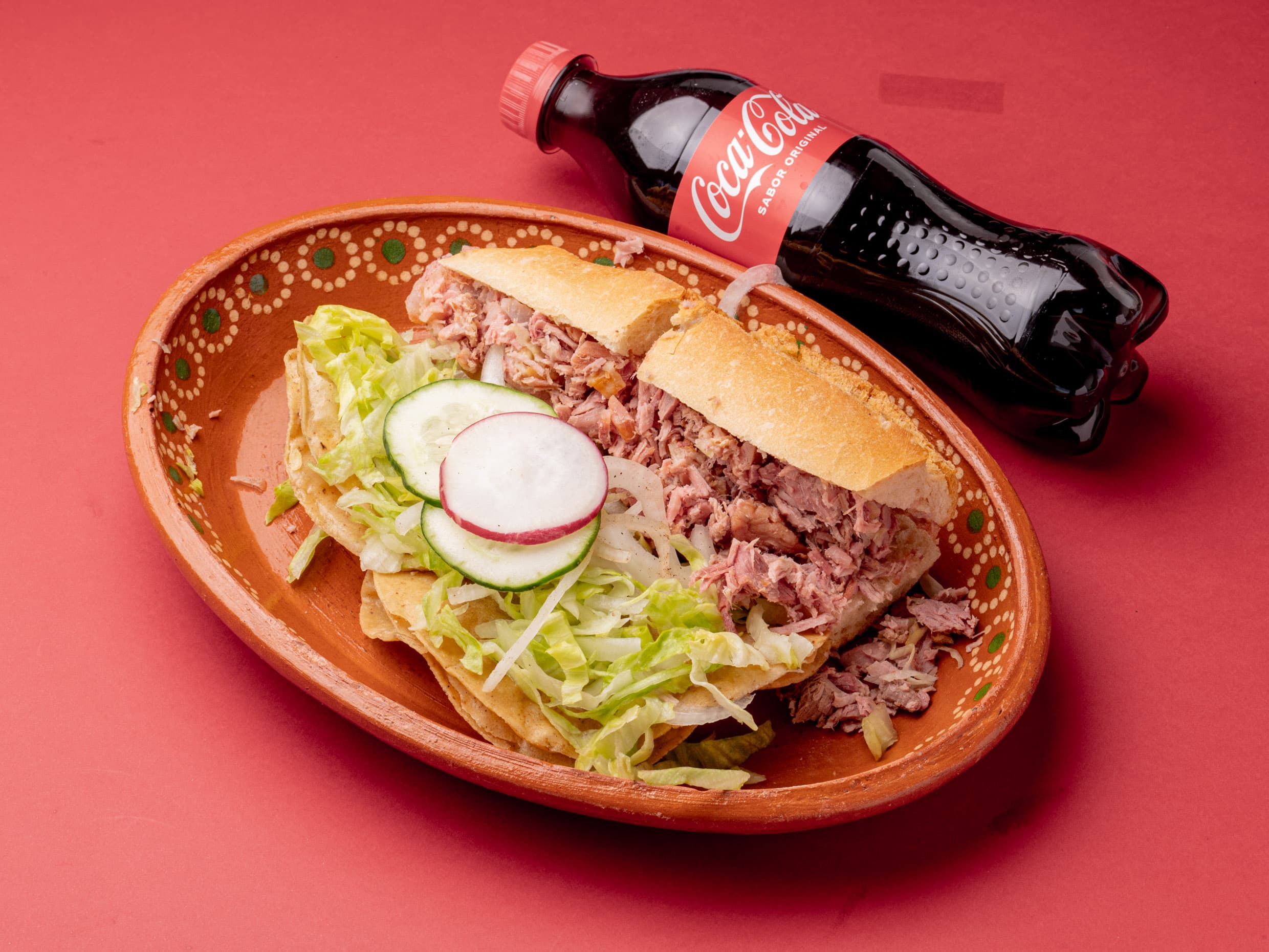 Combo:1Torta Carnitas+2Tacos Sencillos+1Refresco-