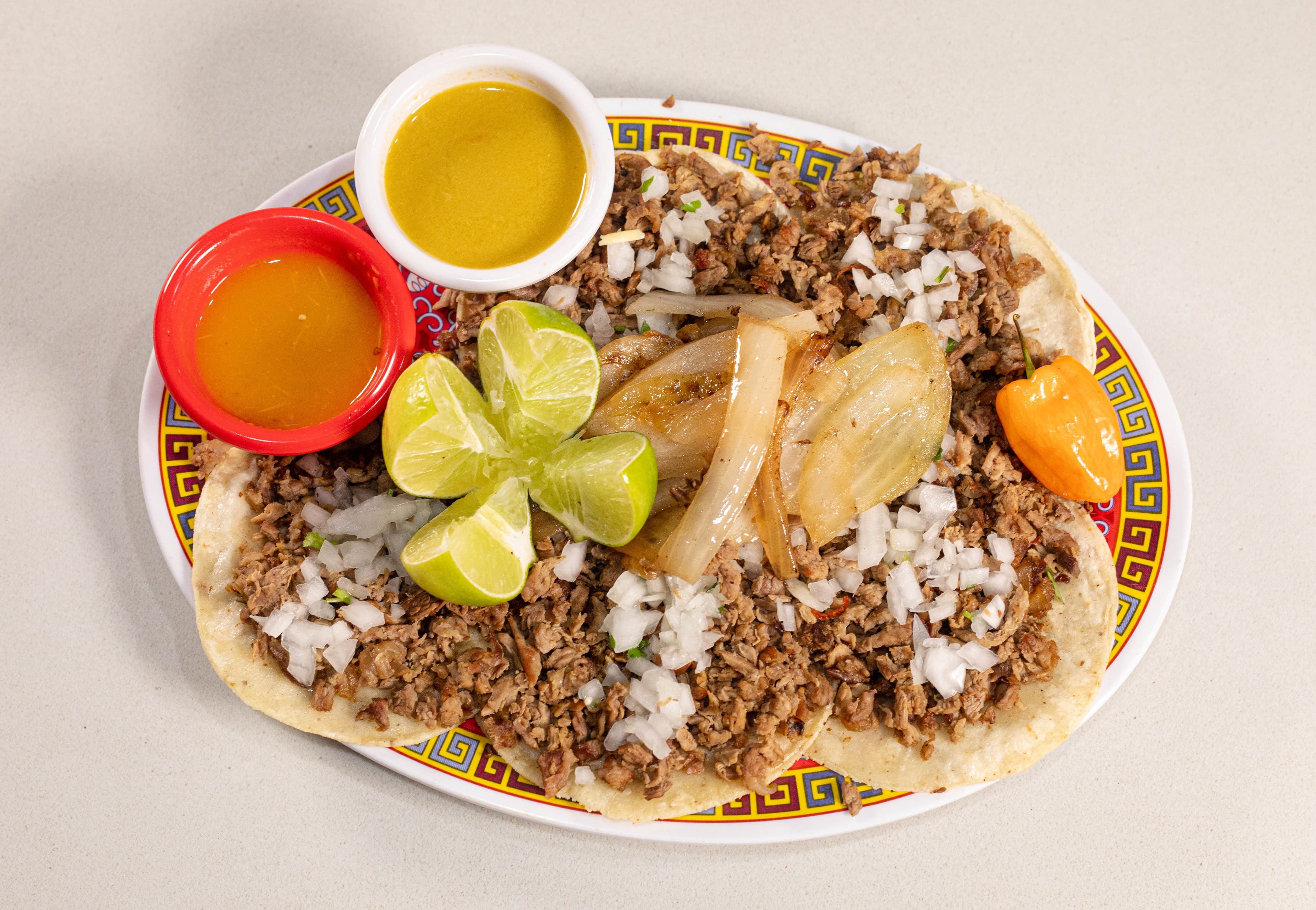 Orden de 5 Tacos de Asada con Queso