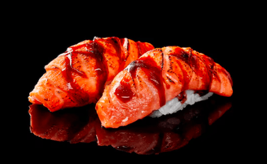 Nigiri de Salmón Flameado