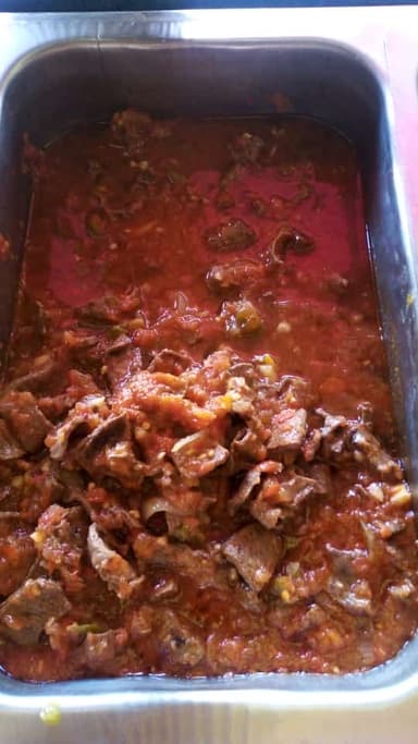 Bisteck en Guajillo