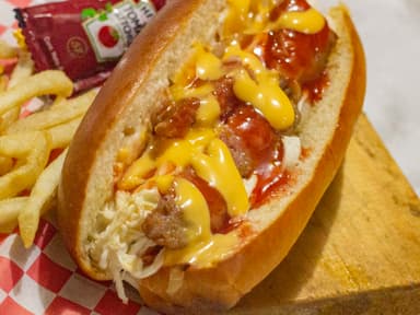 Hot Dog español con papas