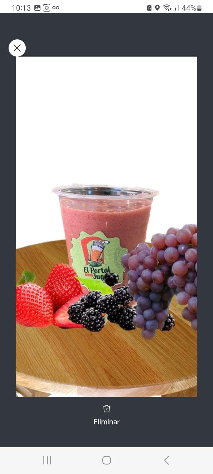Batido de Fresa, Mora y Uva