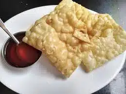 Wantan Frito en Salsa Agridulce (pollo)