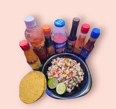 MEDIO LITRO DE CEVICHE DE PESCADO