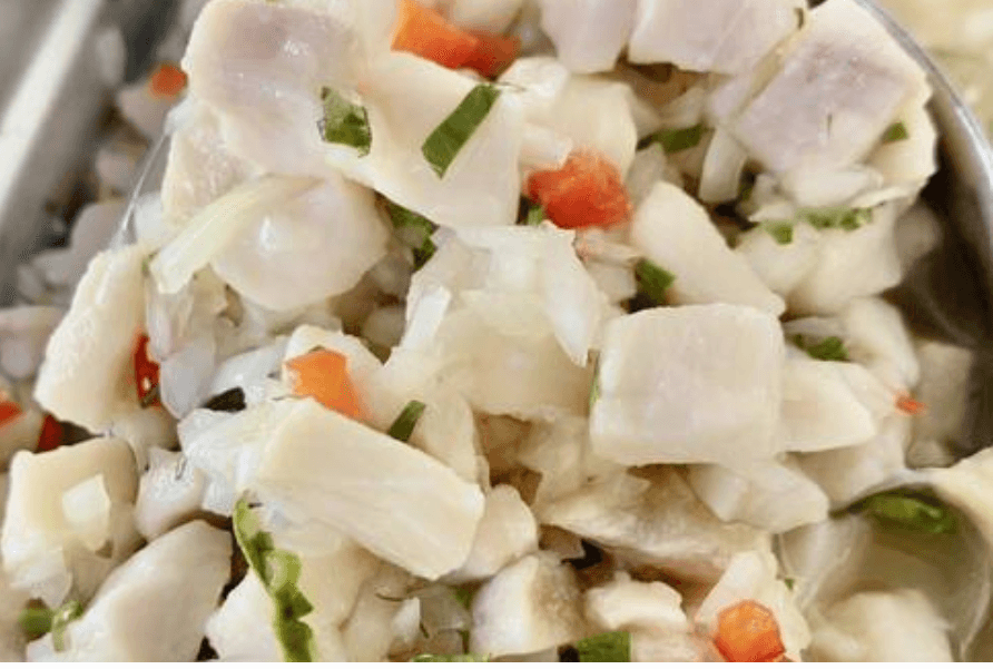 Promo Kilo de Ceviche de Pescado más 8 Patacones