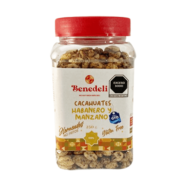 Cacahuate Gourmet Benedeli Habanero Con Manzano 250 Gr