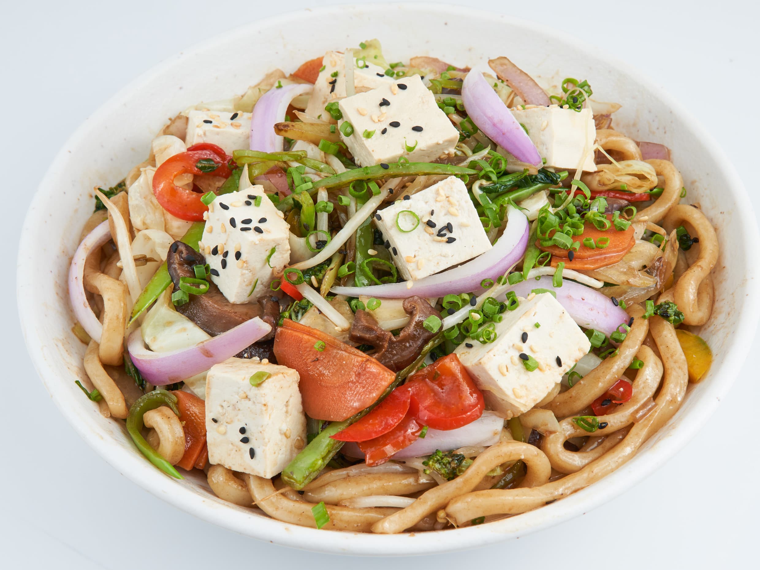 Yakiudón con Tofu