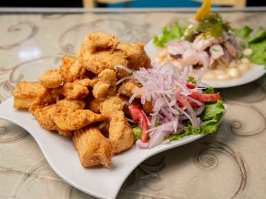 Ceviche más Chicharrón de Pescado