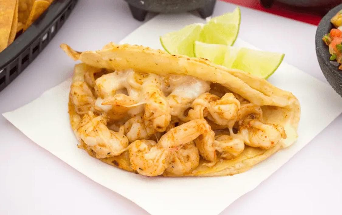 Quesadilla  de Camarón a la Mantequilla