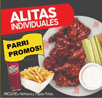 Alitas Individuales + Papas + Refresco