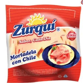ZURQUI MORTADELA CON CHILE 125 GR