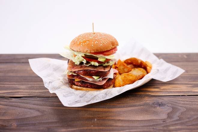 Hamburguesa Doble con Todo