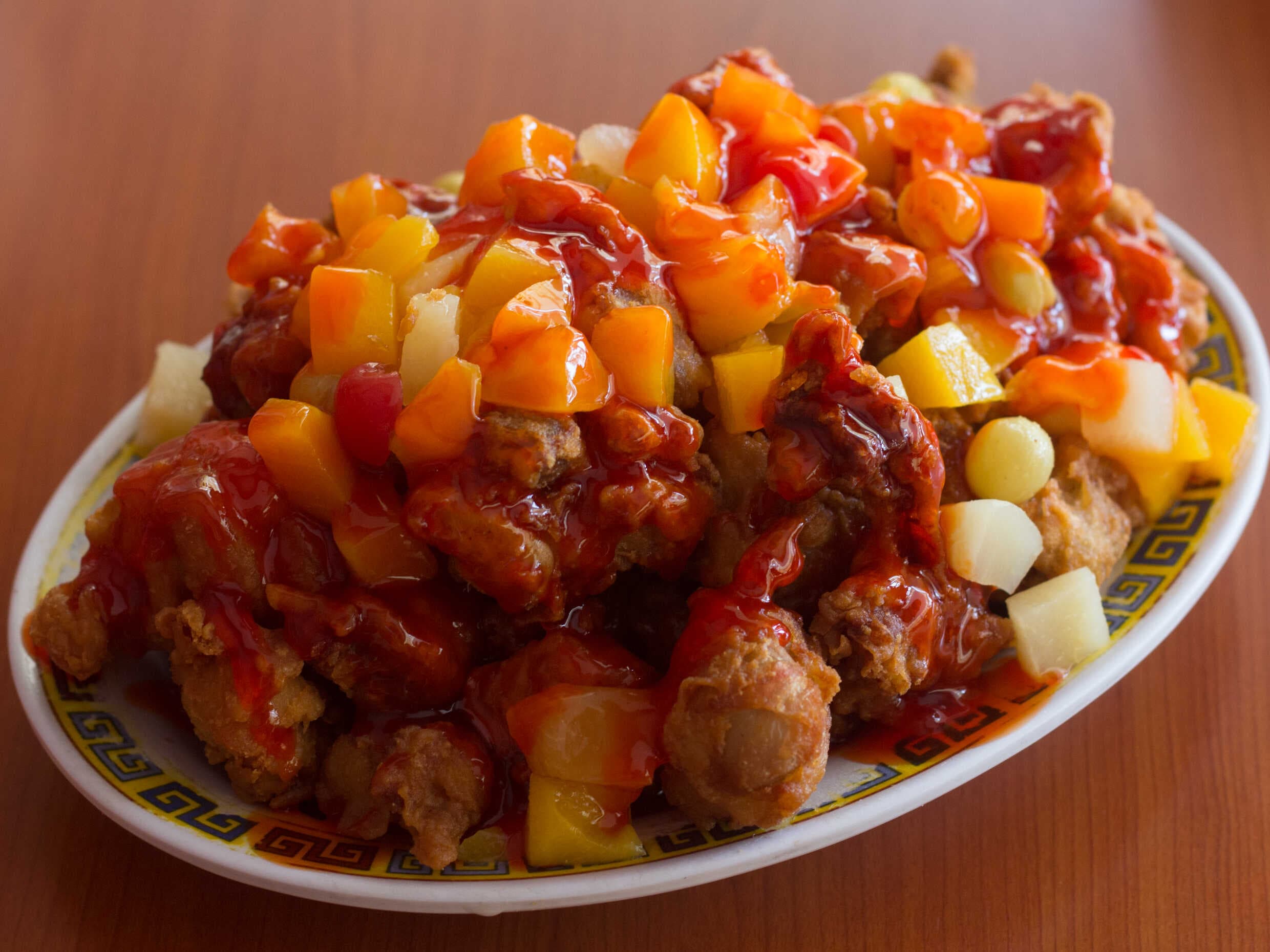 Pollo Agridulce con Fruta China