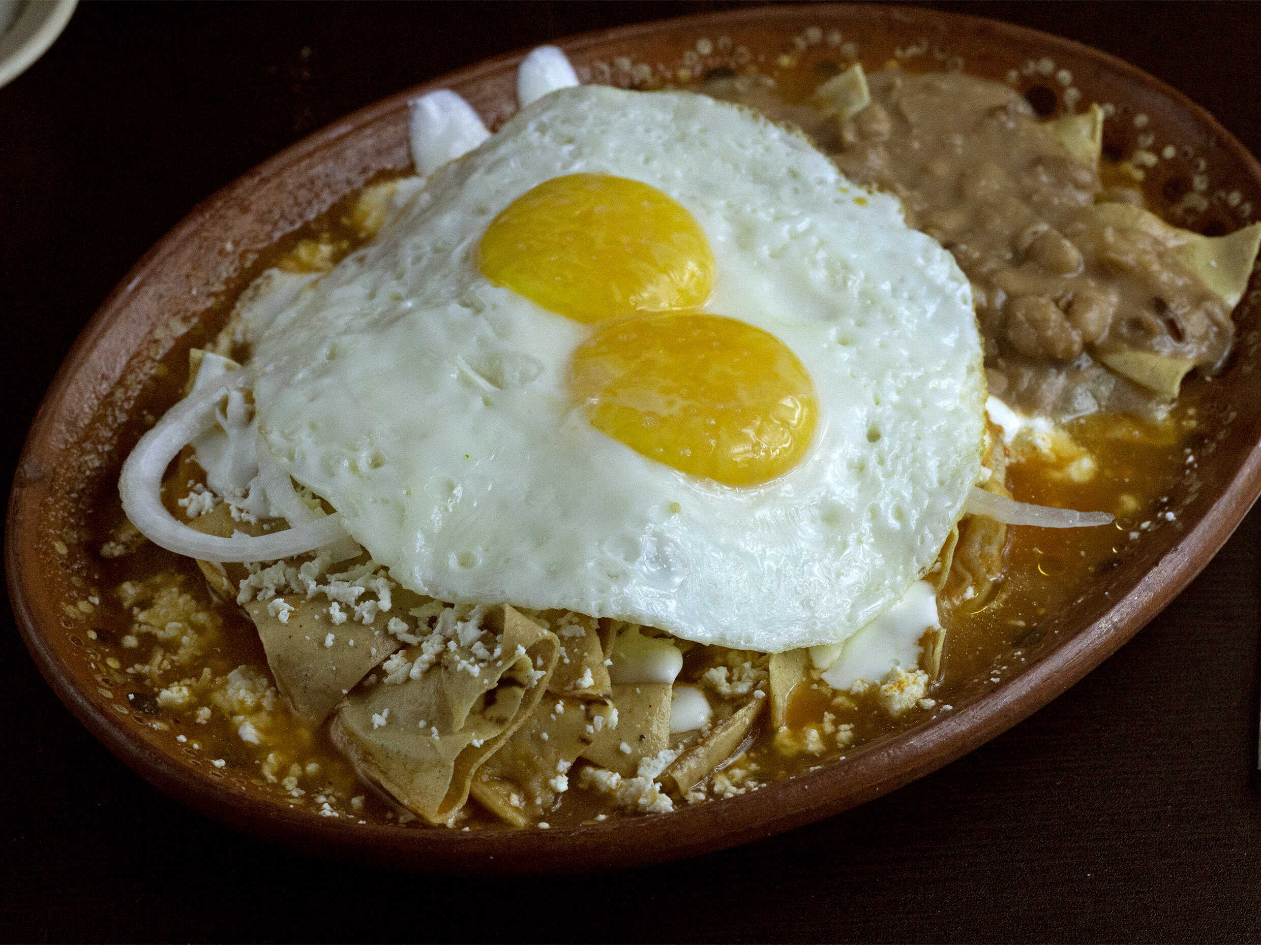 Chilaquiles Con Huevo, elige las opciones