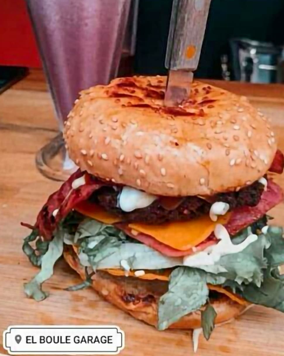 Hamburguesa Bacon + Papas