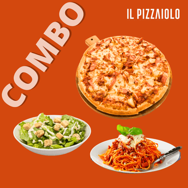Pizza Hawaiana +1 Pasta Bolognesa + Ensalada Cesar