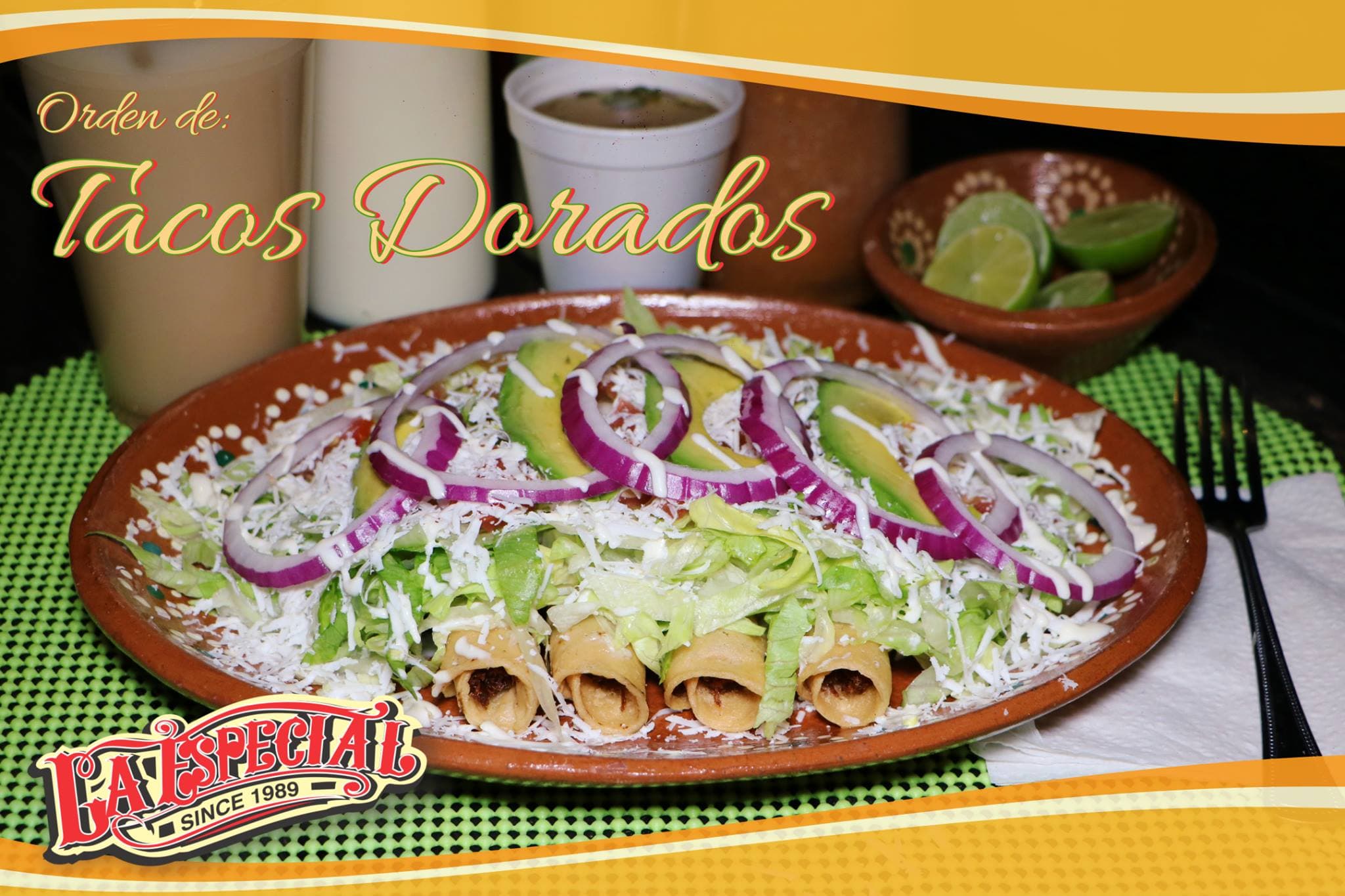 Flautas de Pollo Orden