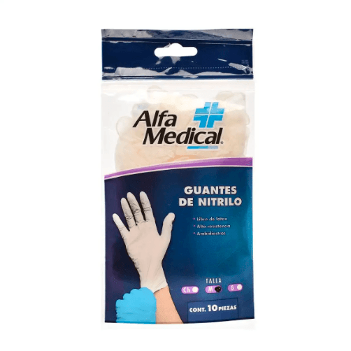 GM GUANTE DE NITRILO ALFA MEDICAL 10 UN