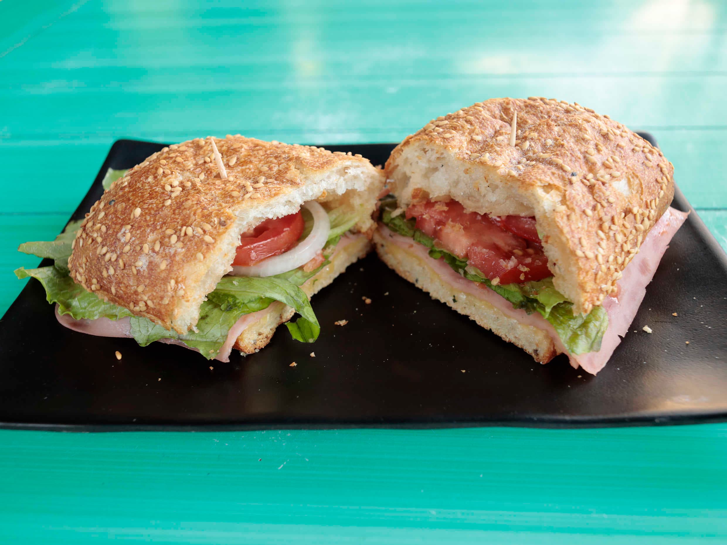 Chapata Jamón con Queso