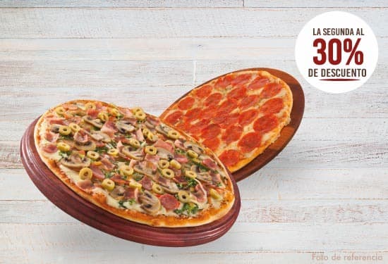 Promo Pizza Extra 2da Al 30 %