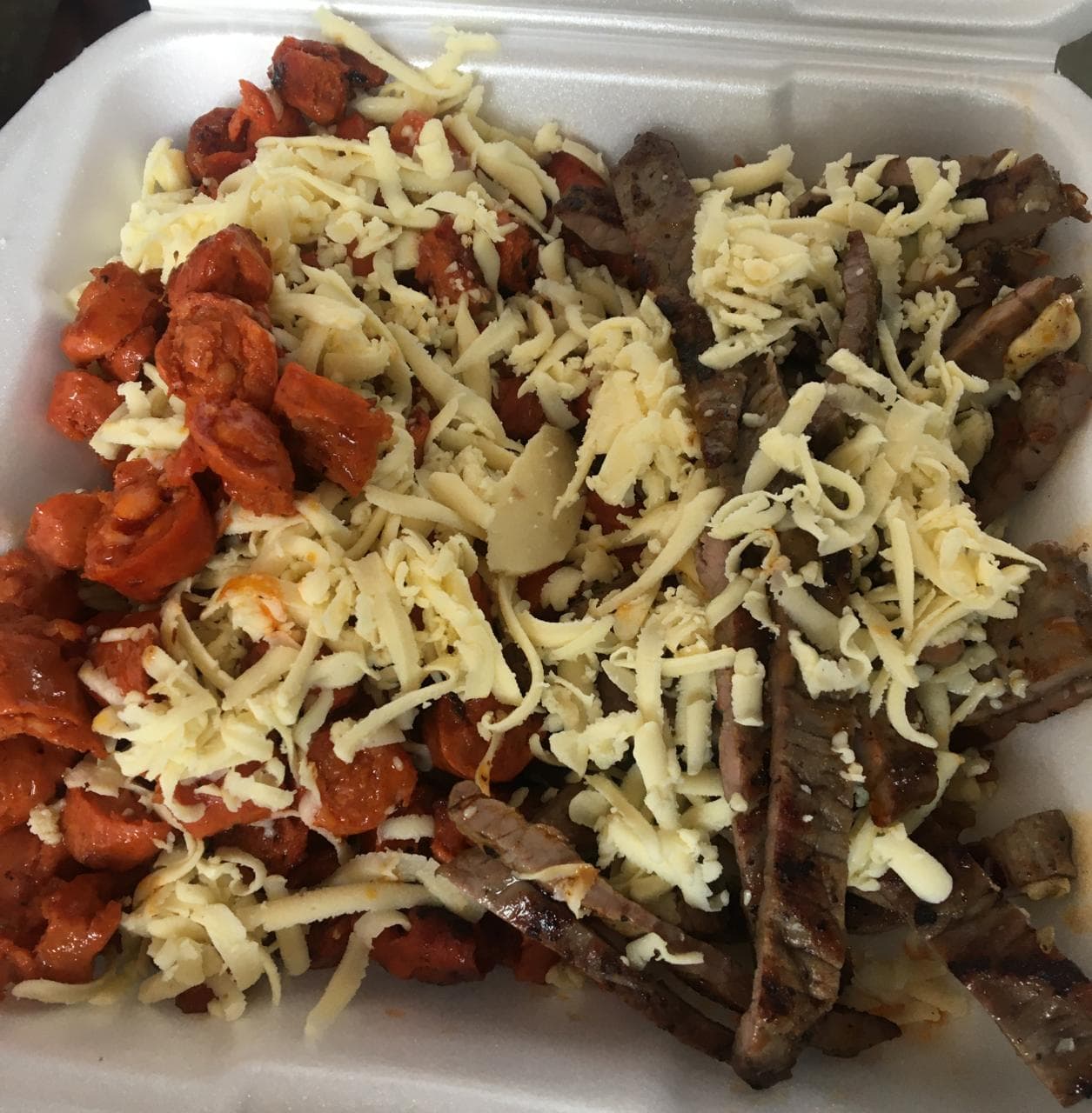 1/2 Kg Arrachera con Chistorra y Queso Gouda