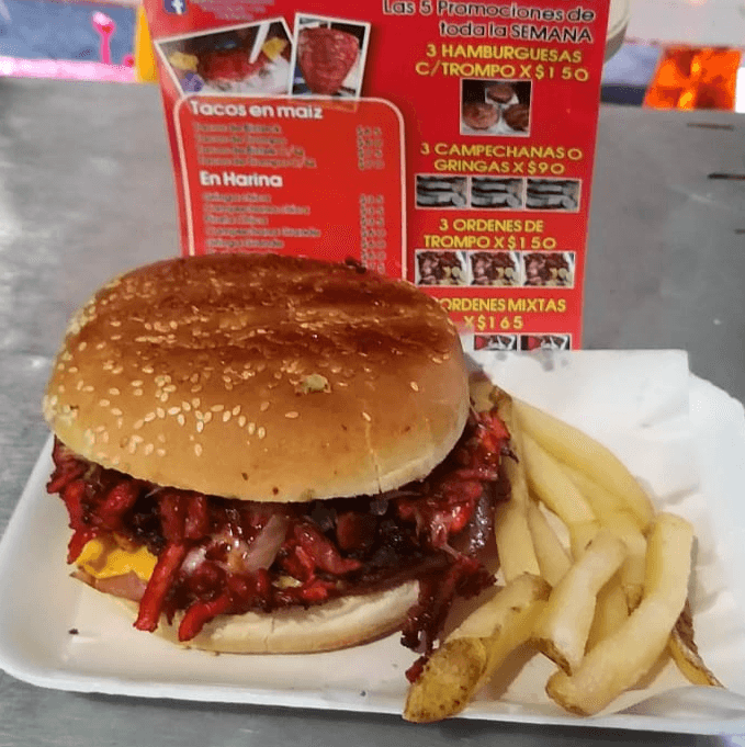 Hamburguesa con Salchicha