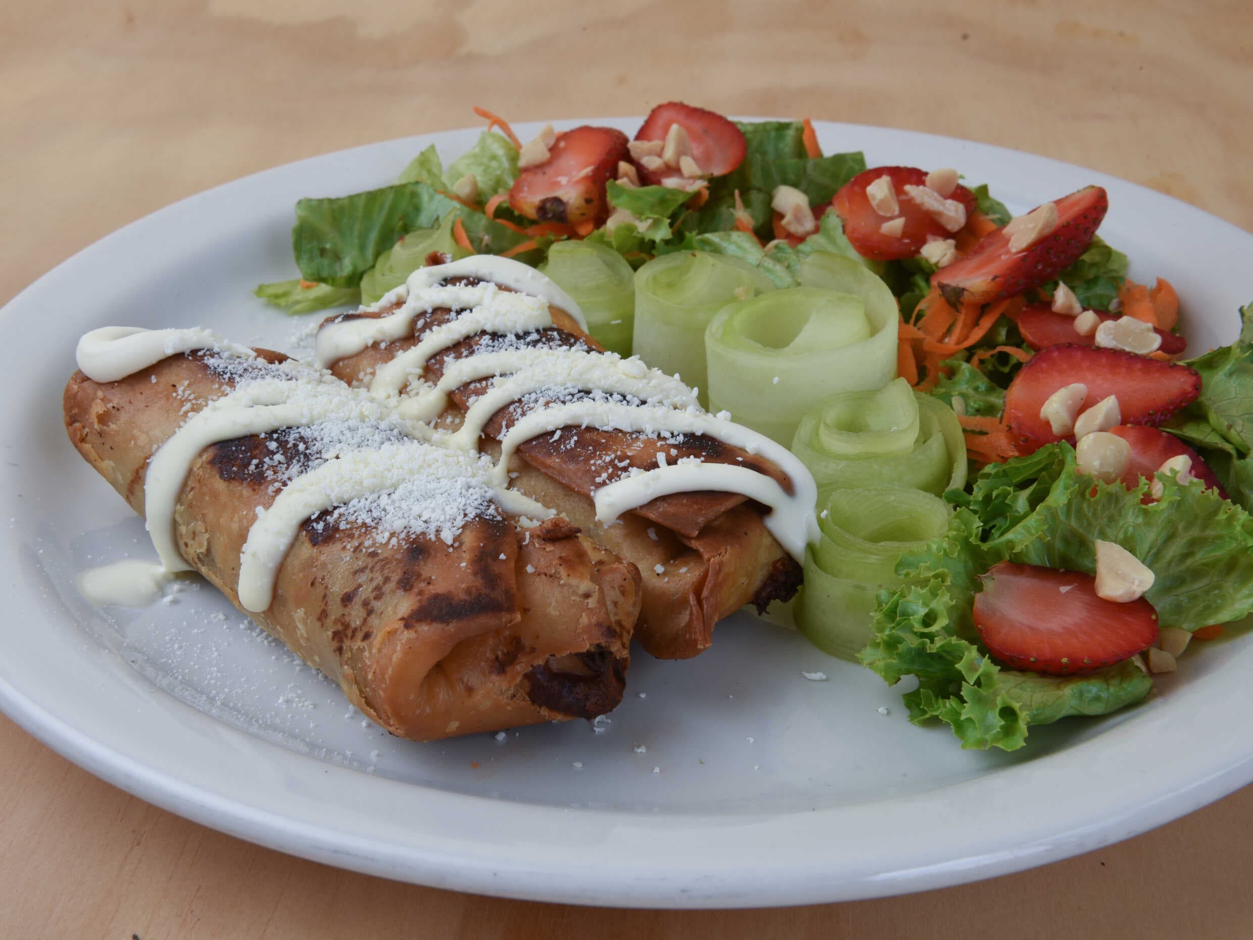 Chimichangas de Jamón con Queso