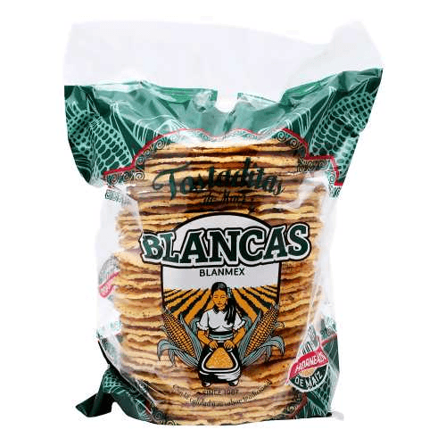 TOSTADITAS DE MAIZ GRANDES BLANCAS 40 pza
