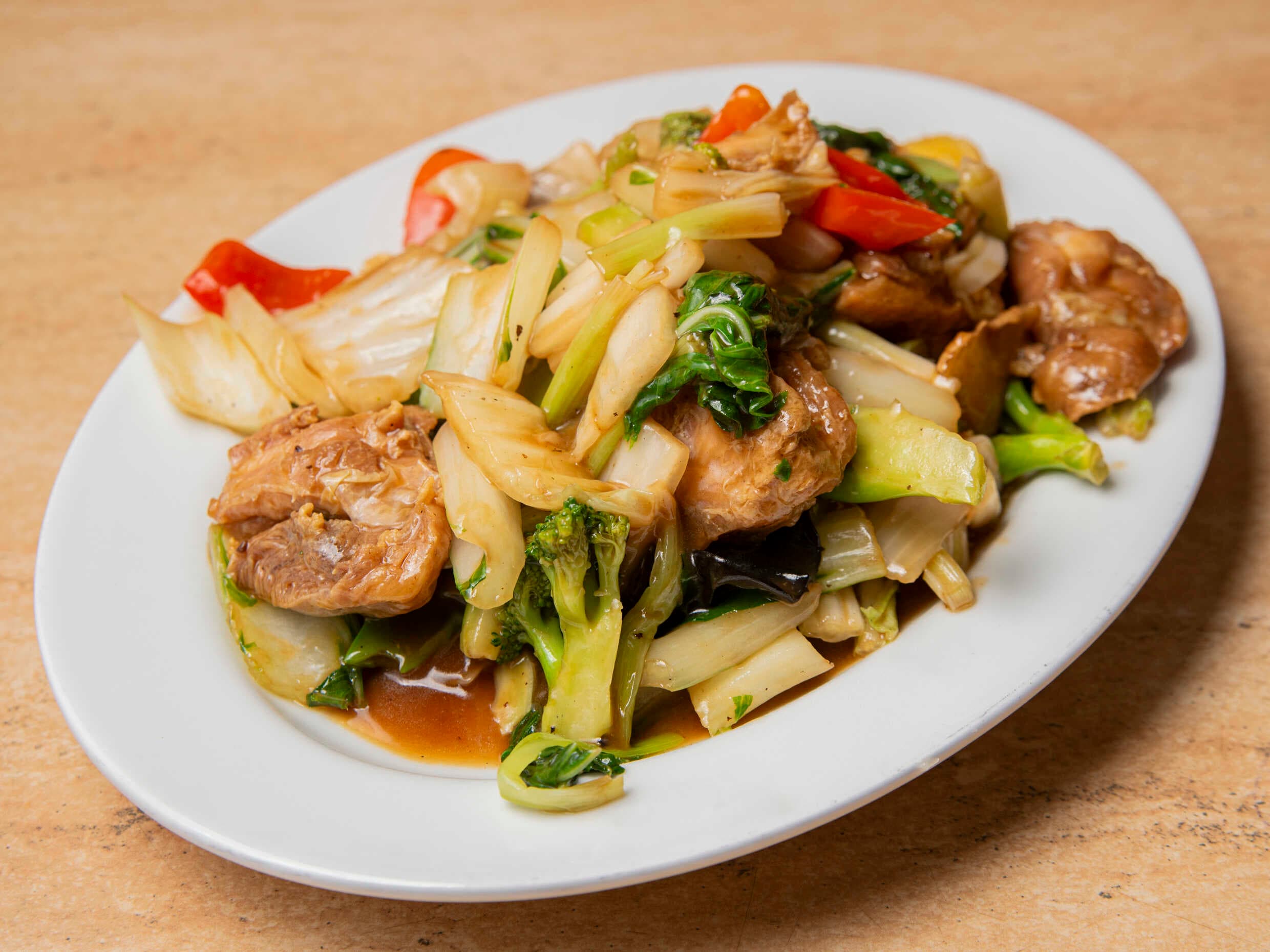 Pollo con Verduras en Trozos