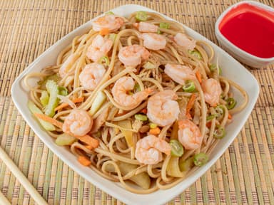 Pasta solo Camarones