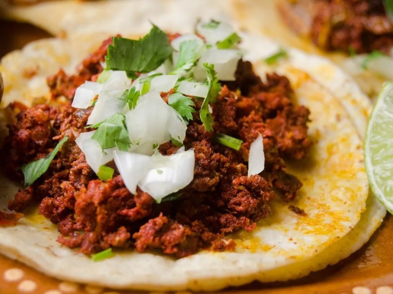 taco de chorizo