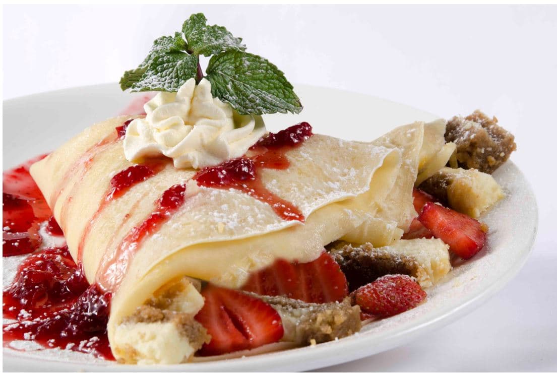 Crepa cheesecake de fresa