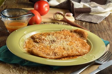 Milanesa de pollo a la parmesana