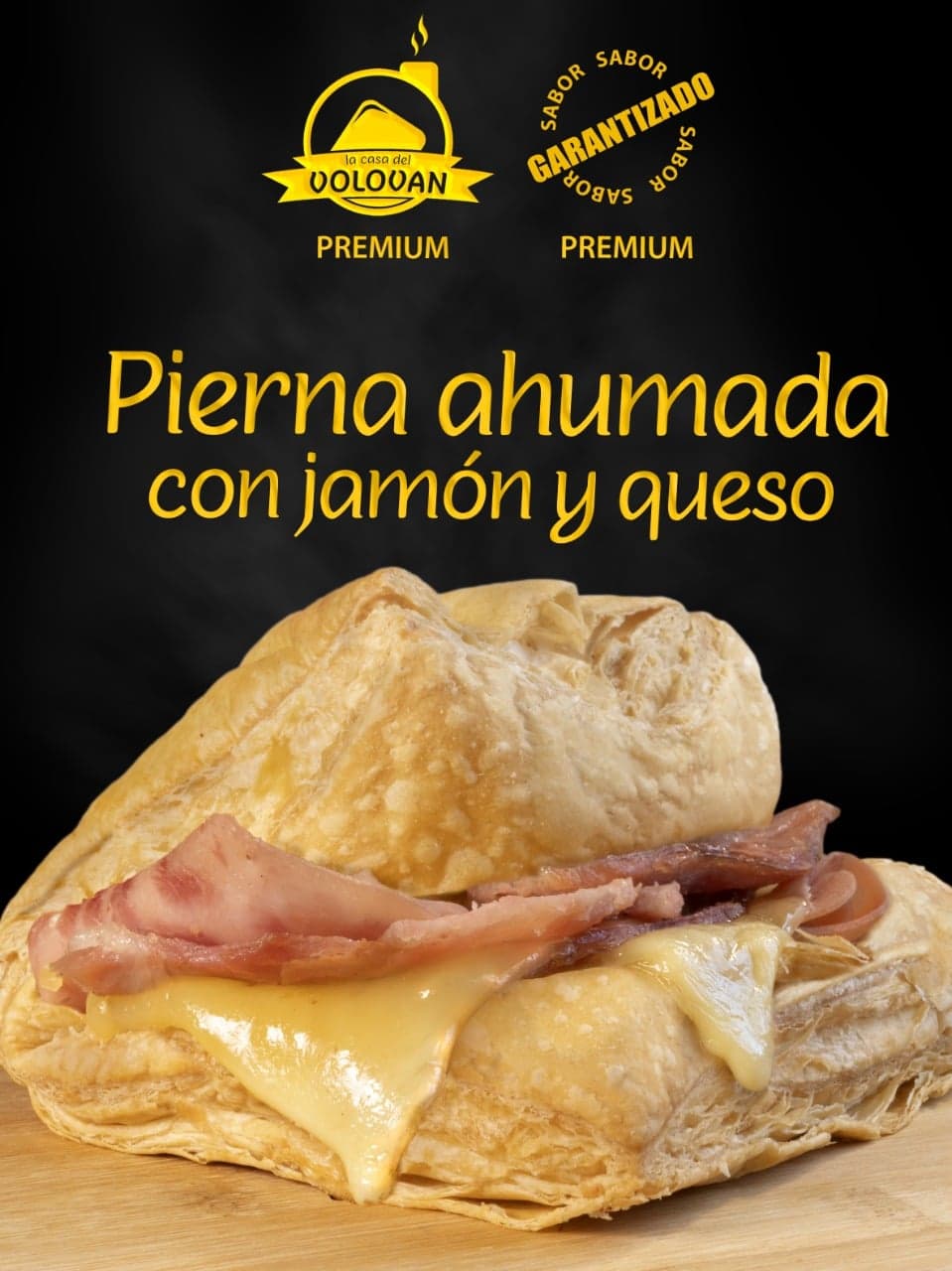 Volován de Pierna Ahumada con Jamón y Queso