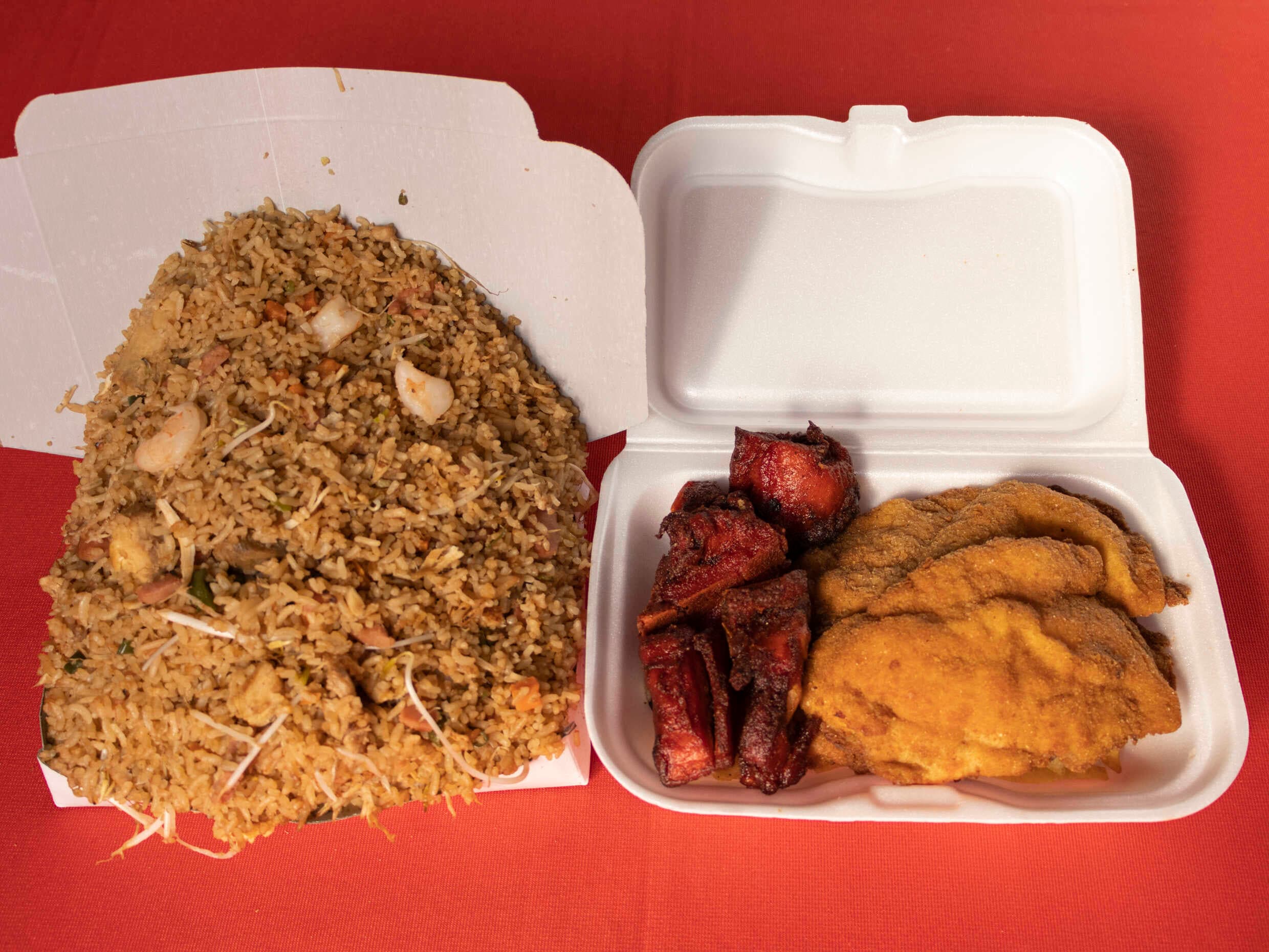 Arroz Chino Mixto chuleta y costilla 5 Personas