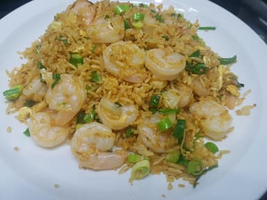 Arroz Frito Camarones Medianos