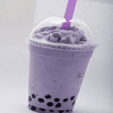 Taro latte frío