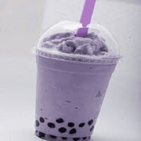 Taro latte frío