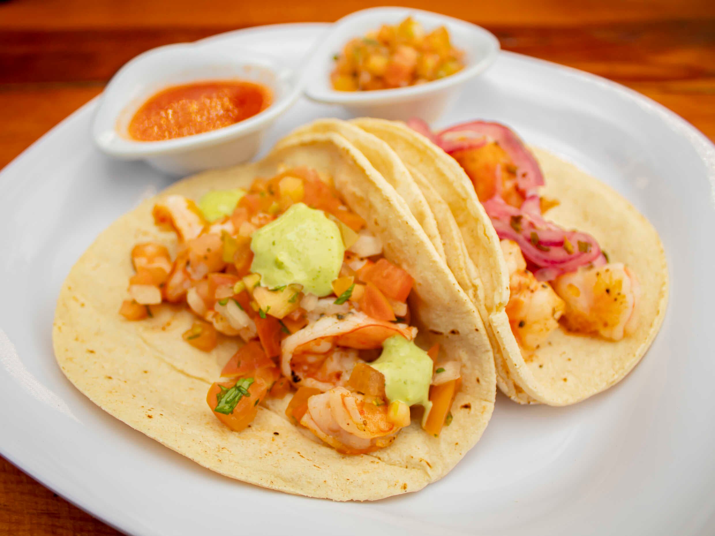 Taco de Camaron a la Plancha