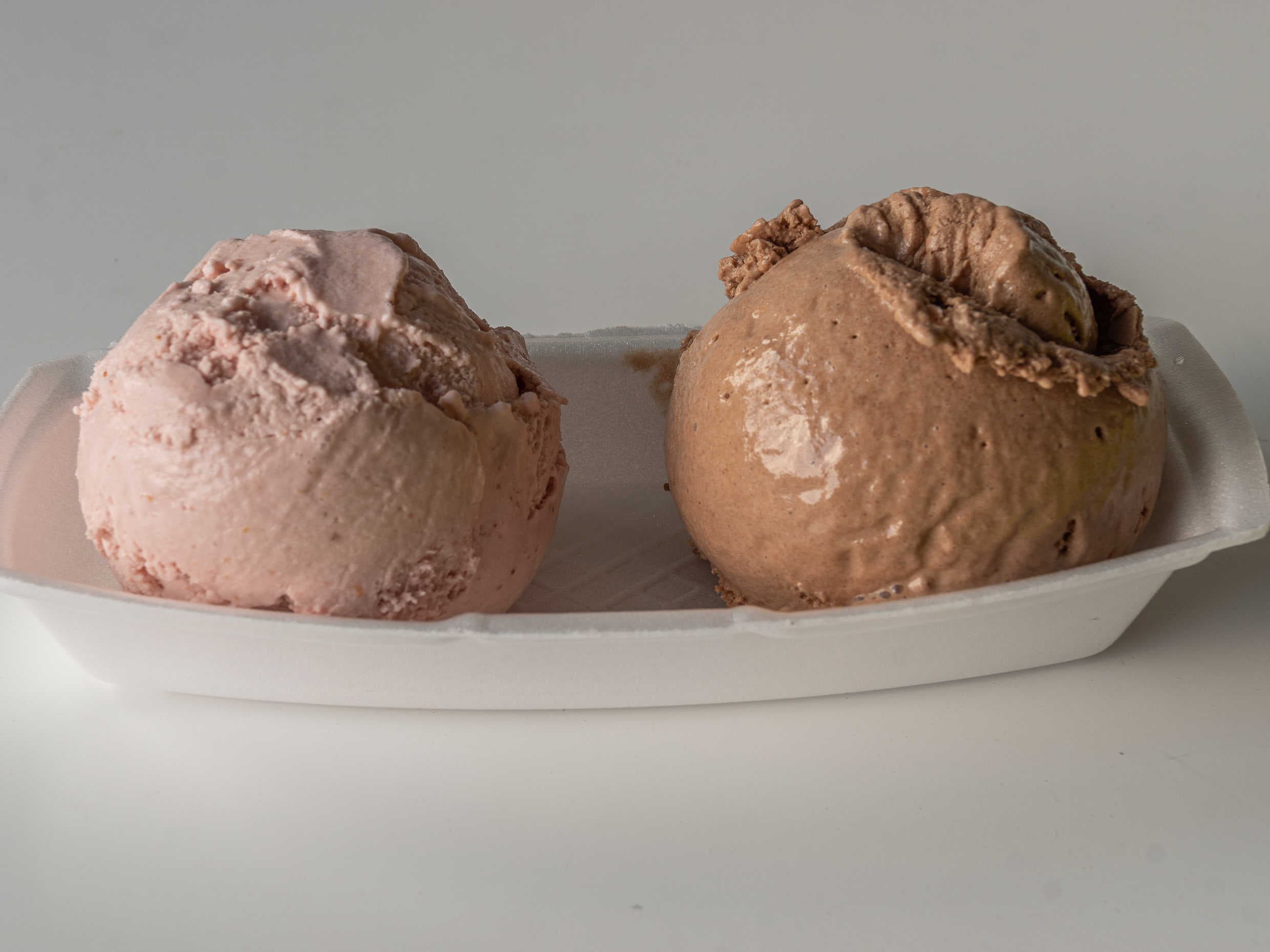 Helado Sencillo de Fresa