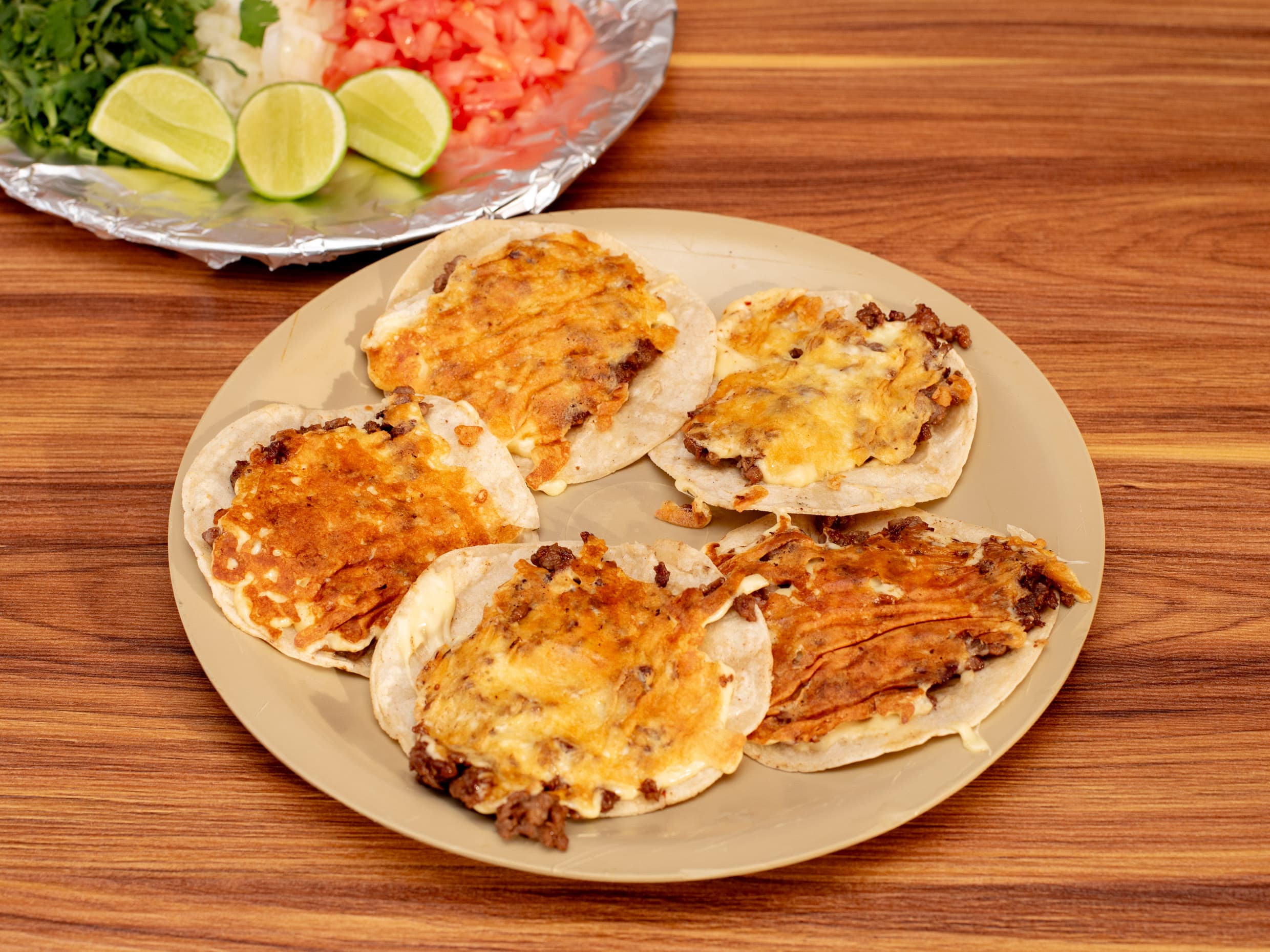 Tacos de Bistec Con Queso (5)