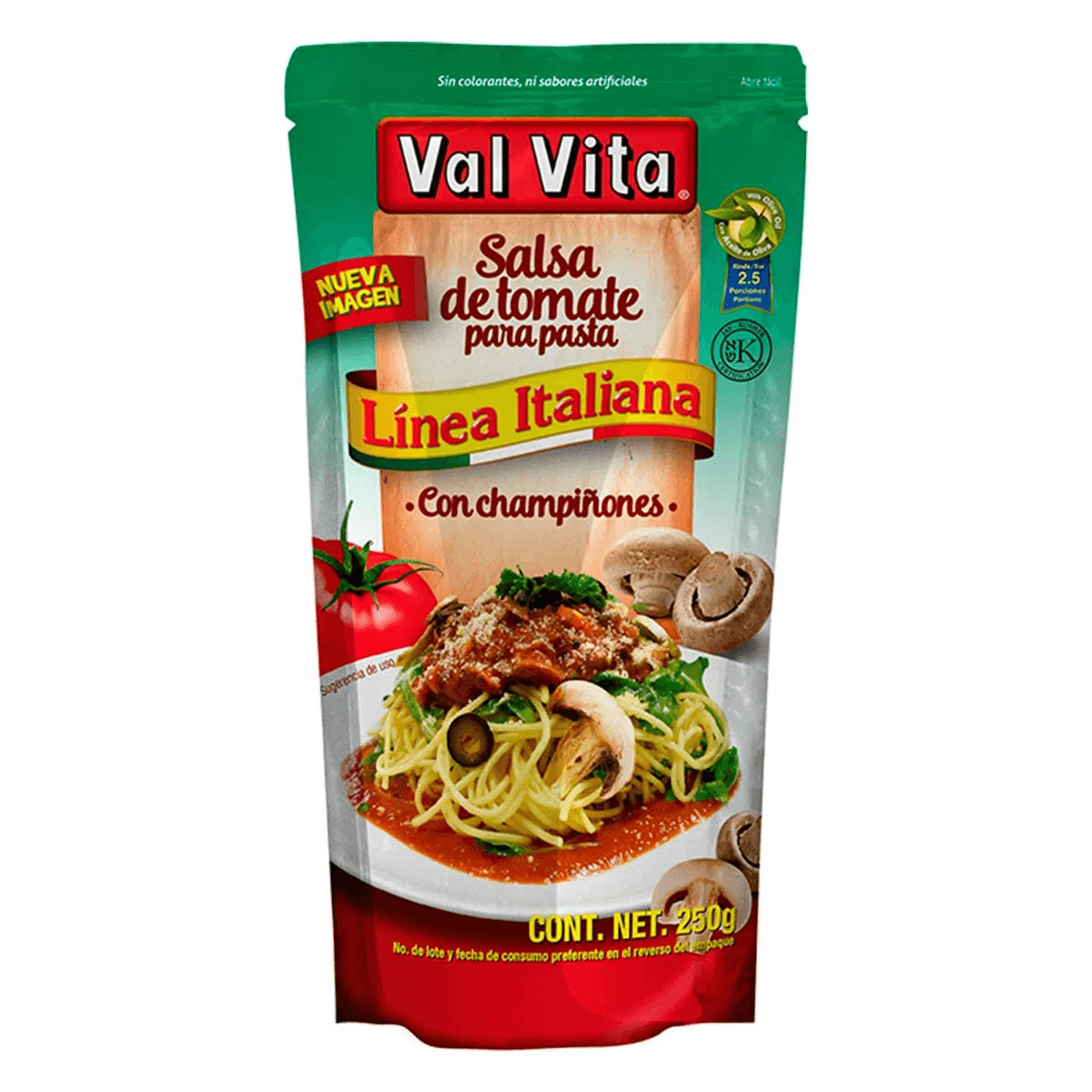 SALSA CON CHAMPINONES PARA PASTA 250G