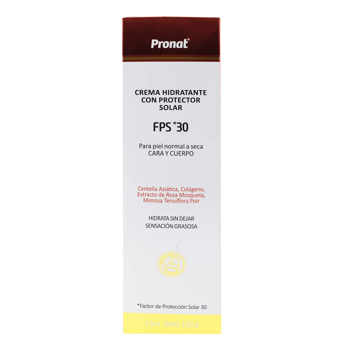 CREMA HIDRATANTE CON PROTECTOR SOLAR FPS 30 100 G
