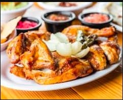 1 pollo al carbón