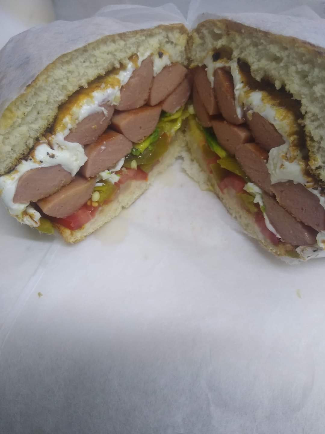 Torta con Salchicha