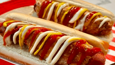 2 Hot Dogs Regular y Papas......