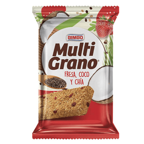 BIMBO MULTIGRANO BARRA FRESA, COCO Y CHIA 42GR