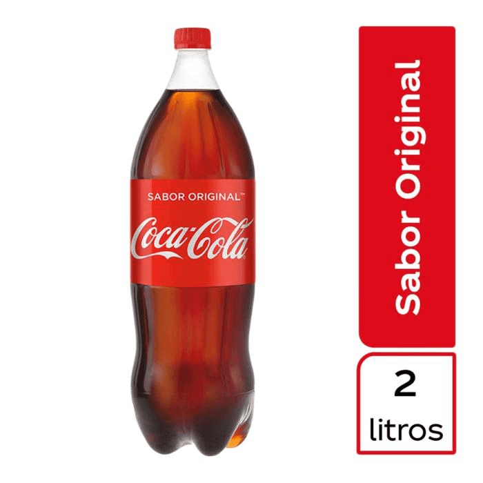 coca cola desechable 2 lts